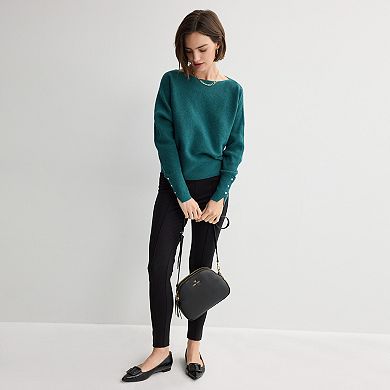 Women's Nine West Dolman Sweater With Buttons