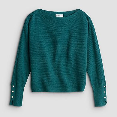 Women's Nine West Dolman Sweater With Buttons