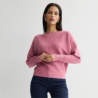 Women's Nine West Dolman Sweater With Buttons