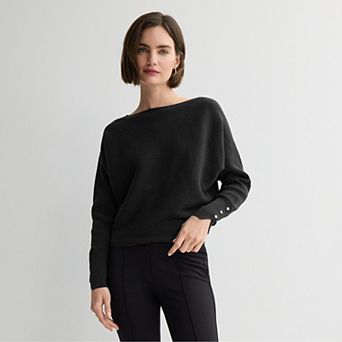 Women's Nine West Dolman Sweater With Buttons