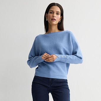 Women's Nine West Dolman Sweater With Buttons