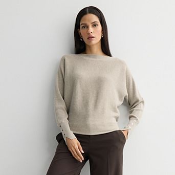 Women's Nine West Dolman Sweater With Buttons