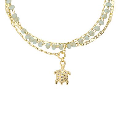 Love This Life® 14k Gold Flash Plated Turtle Bolo Bracelet