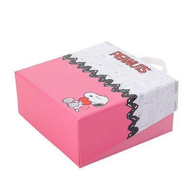 Peanuts Fine Silver Plated Snoopy Heart Hug Pendant Necklace