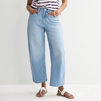 Petite Sonoma Goods For Life® High Rise Barrel Ankle Jeans