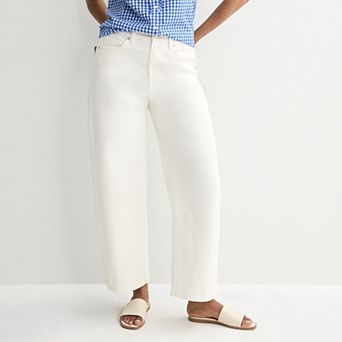 Petite Sonoma Goods For Life® High Rise Barrel Ankle Jeans
