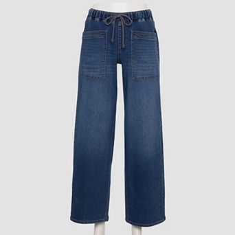 Juniors' Project Indigo Knit Wide Leg Pants