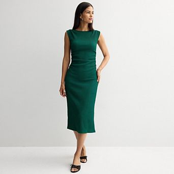 Petite Nine West Midi Knit Dress