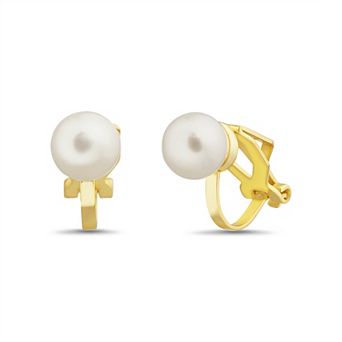 petit cheris Pearl Clip-On Earrings