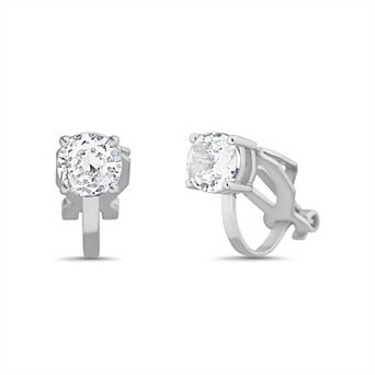 petit cheris Cubic Zirconia Clip-On Earrings