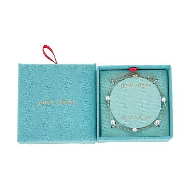 petit cheris Adjustable Pearl Bracelet