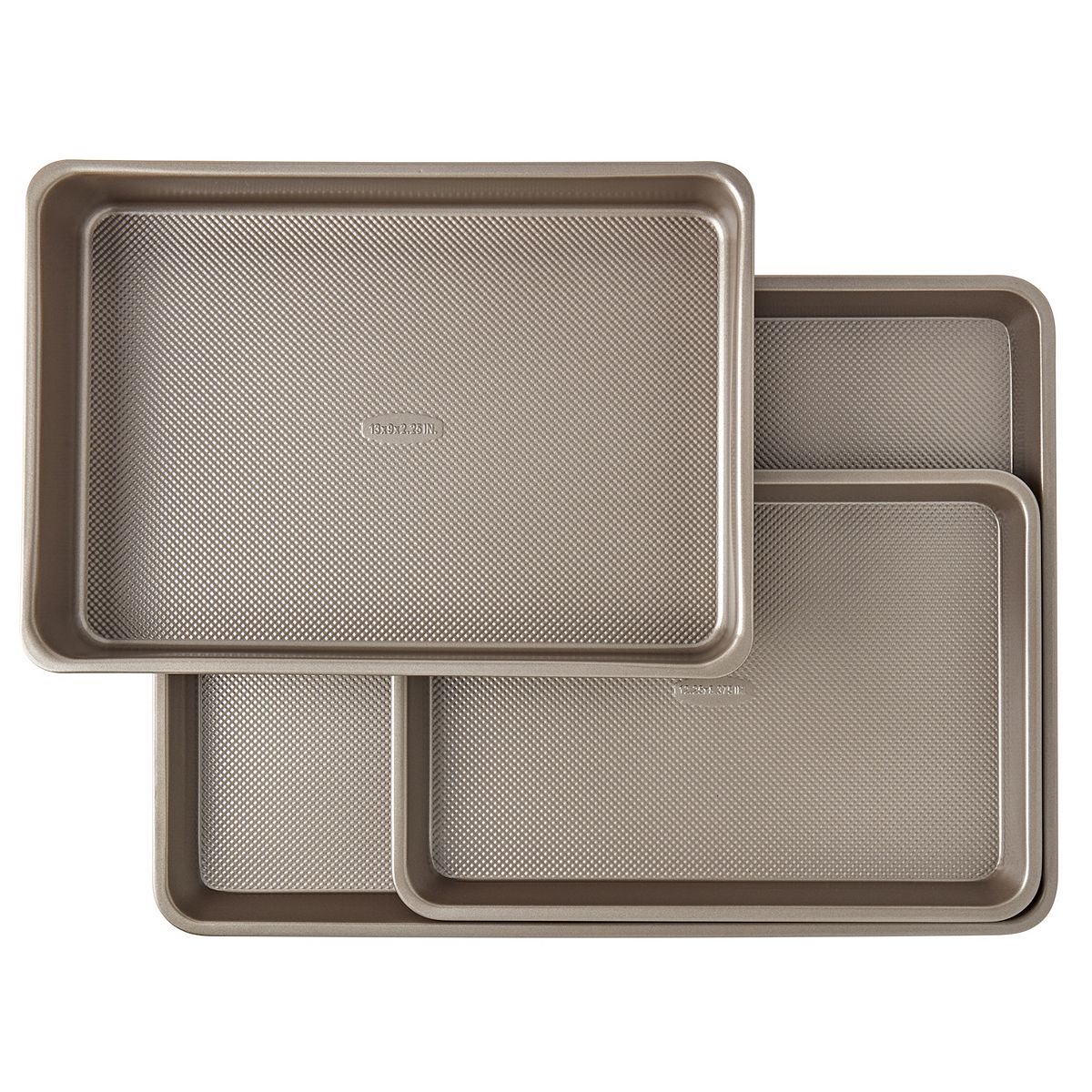 Mingle & Co. Textured Carbon Steel 3-Piece Bakeware Set