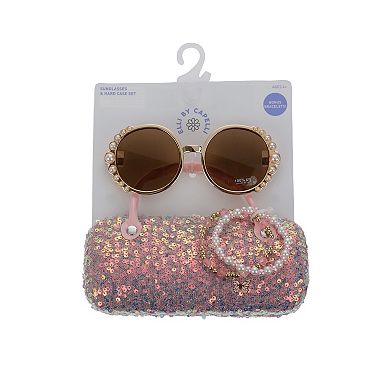 Capelli Coquette Case with Handles & Jelly Sunglasses 2-Piece Bracelet Set