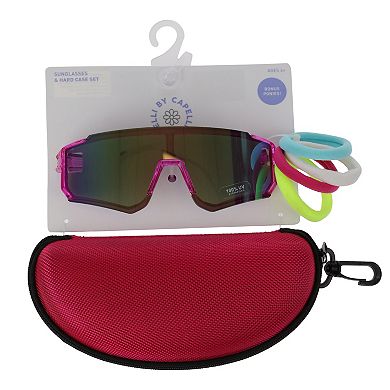 Capelli 100% UV Protection Pit Vipers Sunglasses & EVA Case Set
