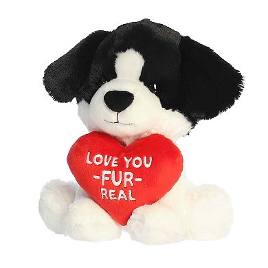 Aurora Witty 7.5" Love You-Fur-Real Dog JUST SAYIN' Small Black Stuffed Animal