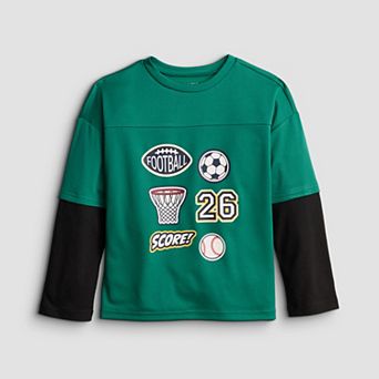 Boys 4-12 Jumping Beans® Relaxed Mesh Layer Long Sleeve Tee