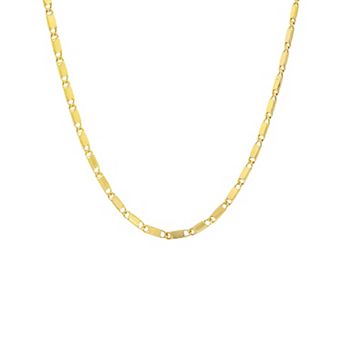 PRIMROSE Flat Link Chain with Cubic Zirconia Accent Necklace