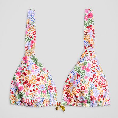 Juniors' Ninety-Nine° Wide Strap Triangle Swim Top