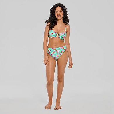 Juniors' Ninety-Nine° Shell Bandeau Swim Top