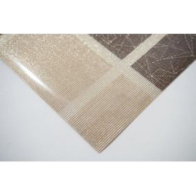 Dainty Home Shimmer Blocks Reversible Vinyl Easy Clean Placemats Set of 4 12" x 18" Rectangle