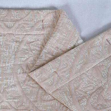 Dainty Home Boheme Medallion Jacquard Textured Soft Polyester Fabric Shower Curtain, 72" x 72"