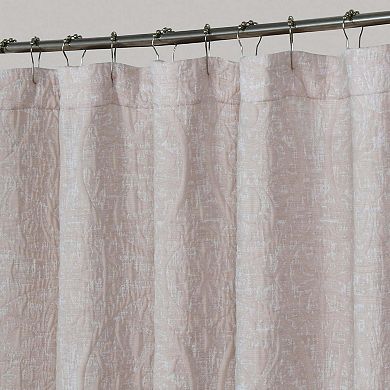 Dainty Home Boheme Medallion Jacquard Textured Soft Polyester Fabric Shower Curtain, 72" x 72"