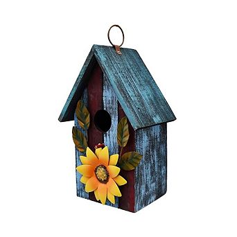 Bird House With Sunflower Décor