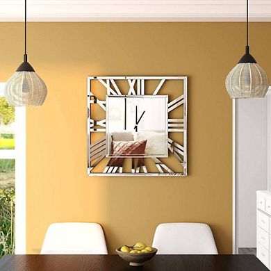 Glossy Mirror Finish Decorative Wall Clock