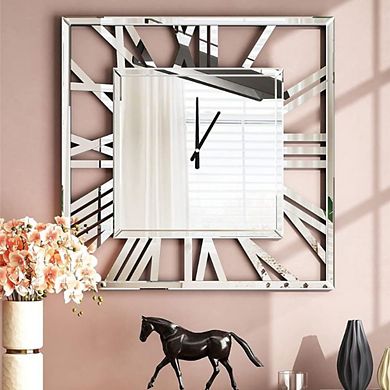 Glossy Mirror Finish Decorative Wall Clock