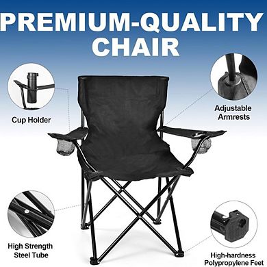 Set of 2 Lightweight Folding Camping Chairs