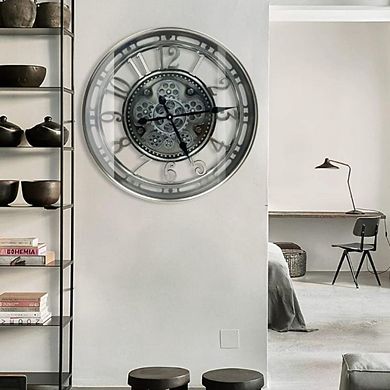 Real Moving Gears Wall Clock