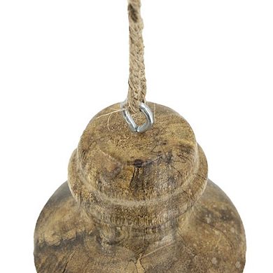 LOVMOR Set of 8 3x4 Inch Wooden Hanging Christmas Tree Ornaments