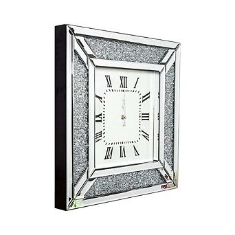 Mirrored Gliter Deorative Wall Clock