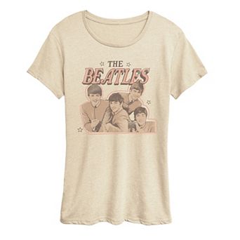 Women's The Beatles Stars Vintage Graphic Tee
