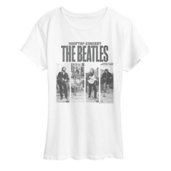 Women's The Beatles Distressed Graphic Tee