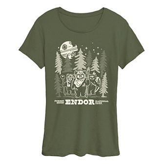 Women's Star Wars Forest Moon Endor Graphic Tee