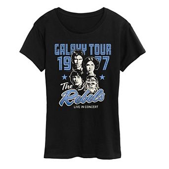 Women's Star Wars The Rebels Galaxy Tour 1977 Graphic Tee