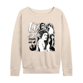 Women's Star Wars Leia & The Rebels French Terry Long Sleeve Tee