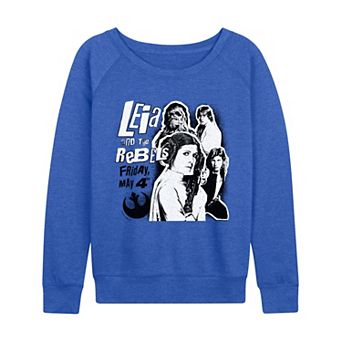 Women's Star Wars Leia & The Rebels French Terry Long Sleeve Tee