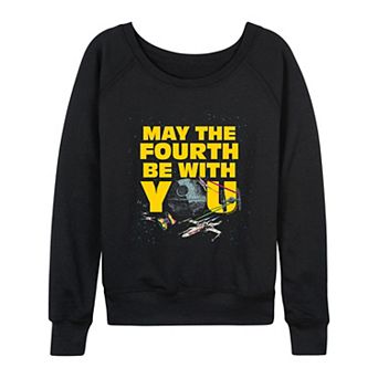 Women's Star Wars May The Fourth Be With You French Terry Long Sleeve Tee