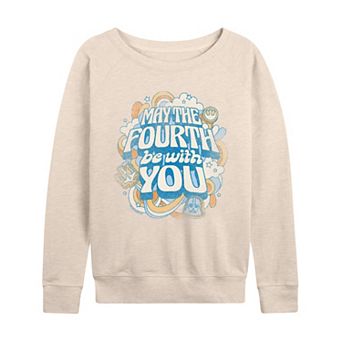 Women's Star Wars May The Fourth Be With You French Terry Long Sleeve Tee