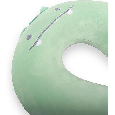 Kids Neck Pillow for Travel with Sleep Eye Mask, Cute Memory Foam Flight Sleeping Pillow