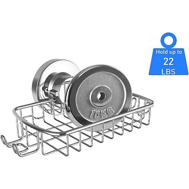 Soap Dish for Shower Suction Cup Powerful Vacuum System Rustproof Stainless