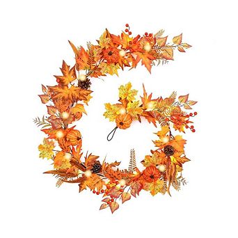Fall Harvest Garland For Fireplace Porch