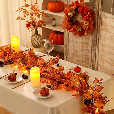 Fall Harvest Garland For Fireplace Porch