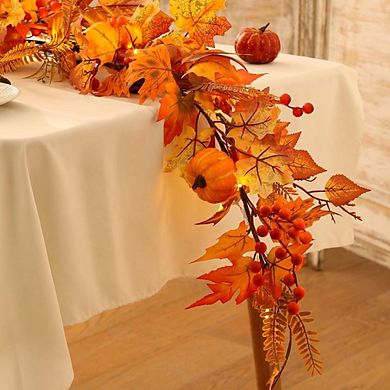 Fall Harvest Garland For Fireplace Porch