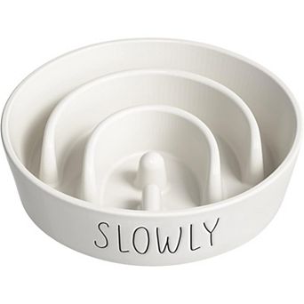 Slow Feeder Dog Bowl - 1.5 cup Ceramic Puzzle Feeder for Small & Medium Breeds