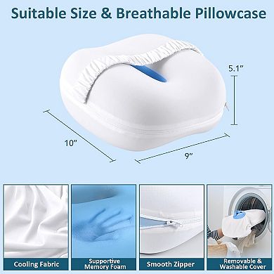 Knee Pillow for Side Sleepers, Memory Foam Leg Pillow for Side Sleeping, Between Legs Pillow