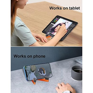 Cell Phone Stand, Phone Stand for Desk, Foldable & Portable iPhone Stand