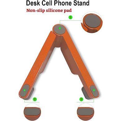 Cell Phone Stand, Phone Stand for Desk, Foldable & Portable iPhone Stand